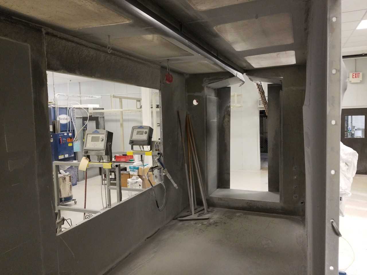 Automatic Powder Booth with Nordson Prodigy Manual Spray System - POWDER COATING LINE