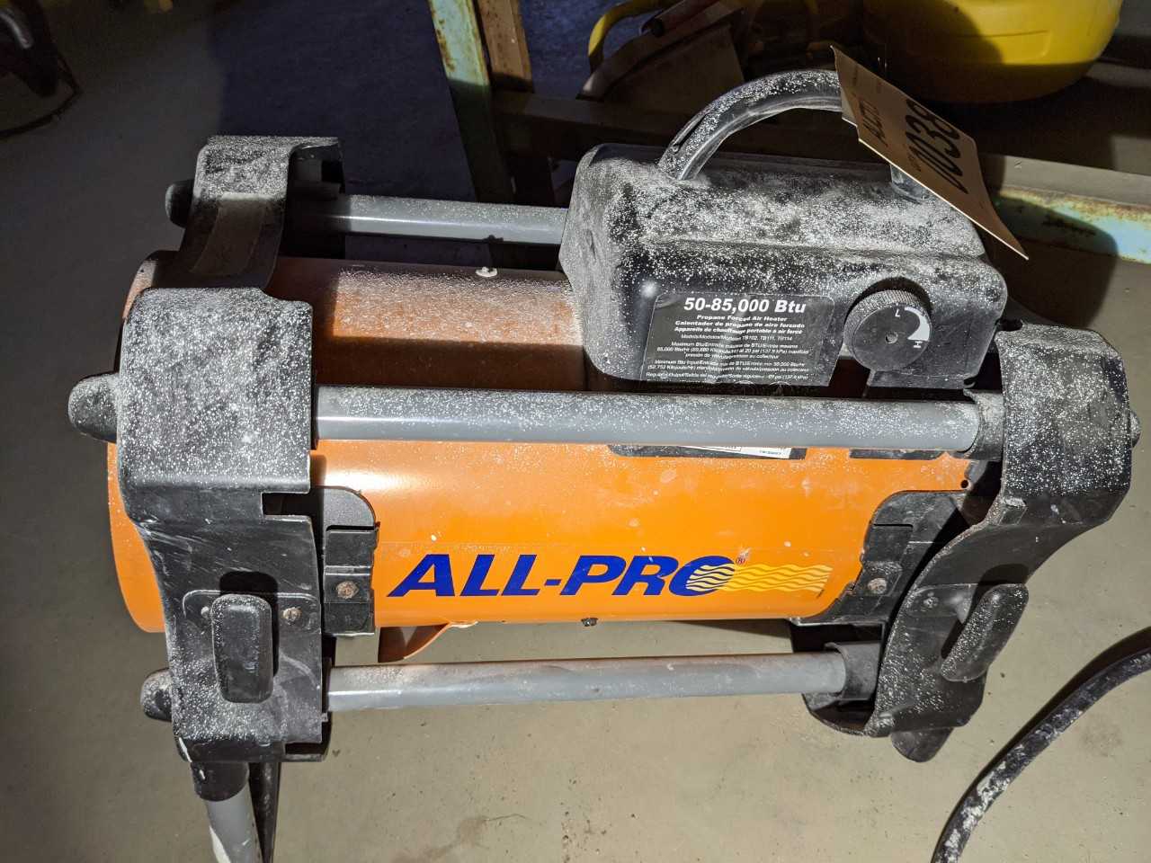All Pro forced air propane heater 110V - HVAC EQUIPMENT