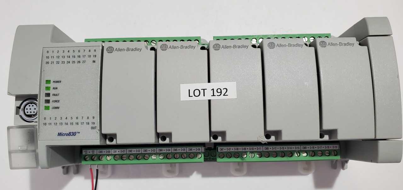 Allen Bradley Micro 830 2080-LC30-48QWB PLC - AUTOMATION & CONTROLS Allen Bradley Micro 830 2080-LC30-48QWB PLC - AUTOMATION & CONTROLS