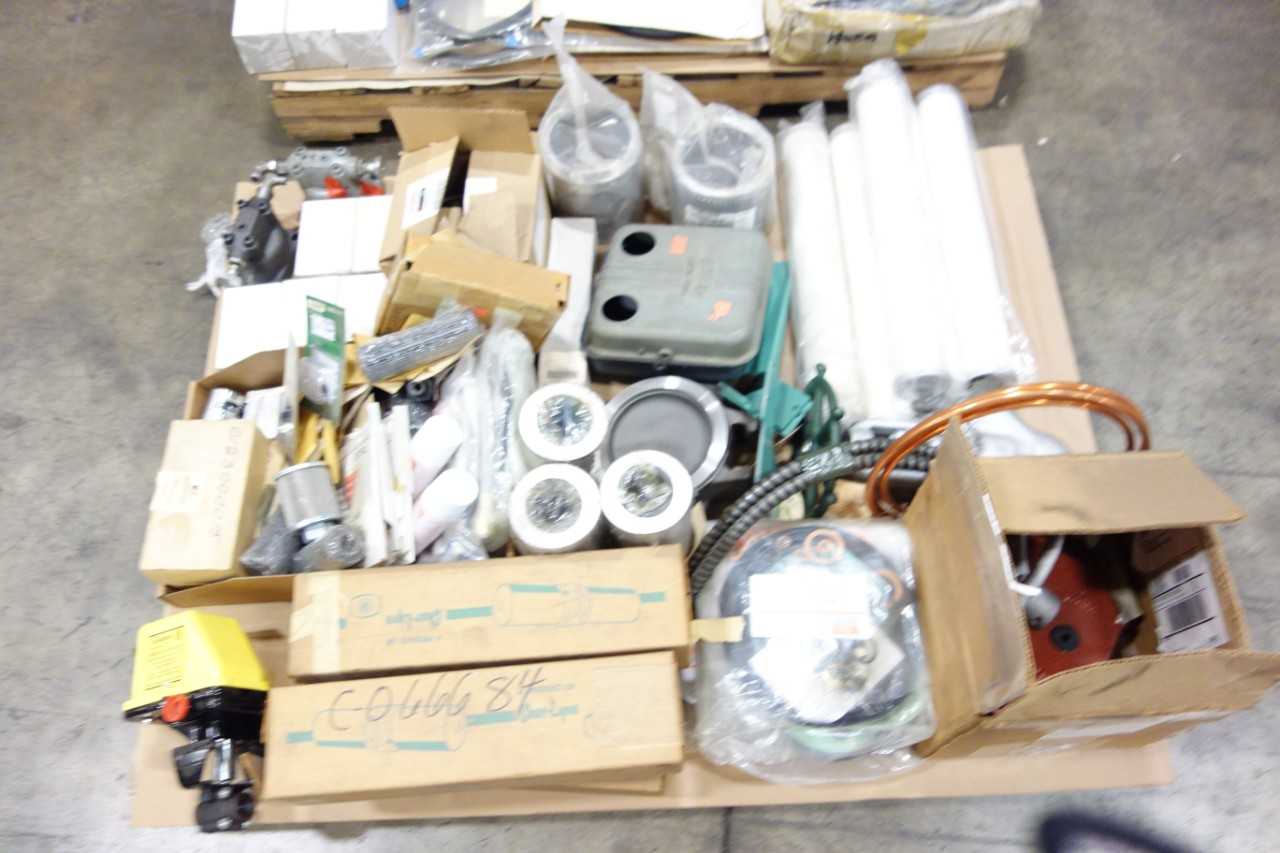 2 PALLETS OF ASSORTED INDUSTRIAL SURPLUS - ELECTRICAL COMPONENTS