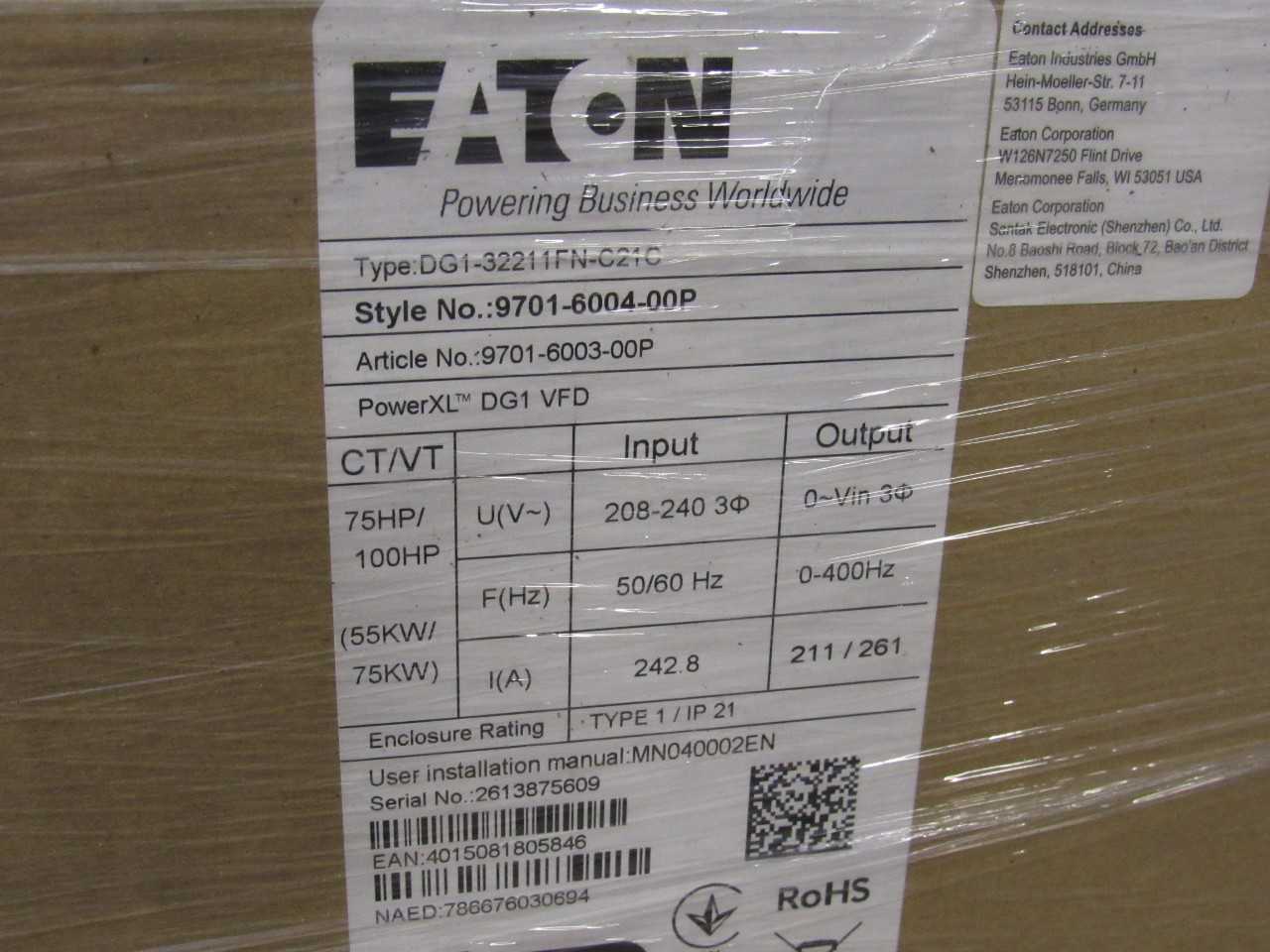Eaton Frequency Drive - MOTOR DRIVES