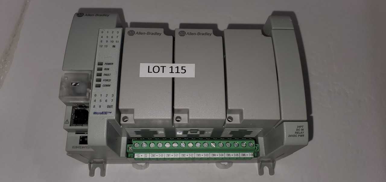 Allen Bradley Micro 830 2080-LC30-24QWB PLC - AUTOMATION & CONTROLS