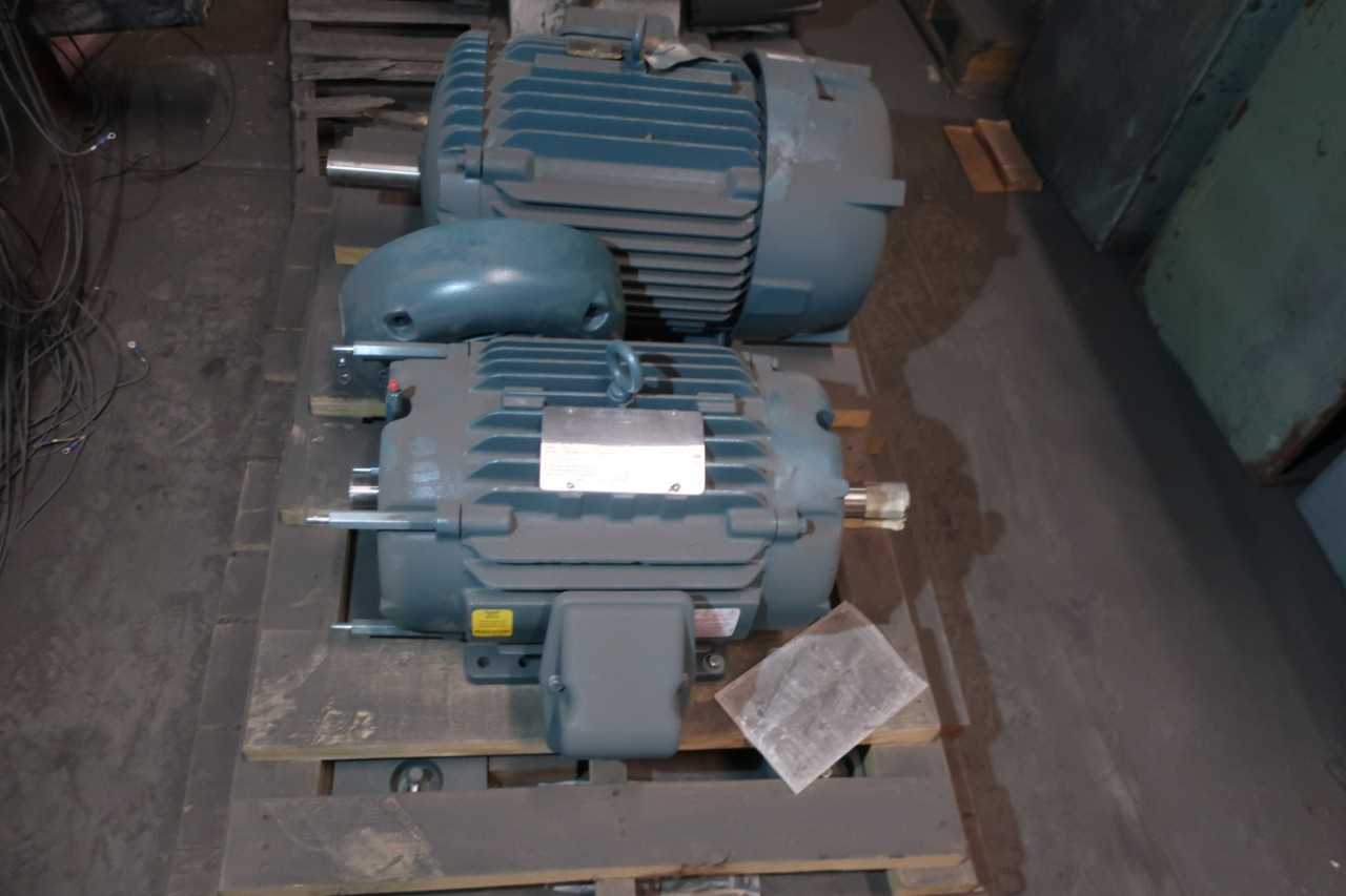 6 PALLETS OF ASSORTED AC-MOTORS, 460V-AC, BALDOR, RELIANCE - ELECTRIC MOTORS