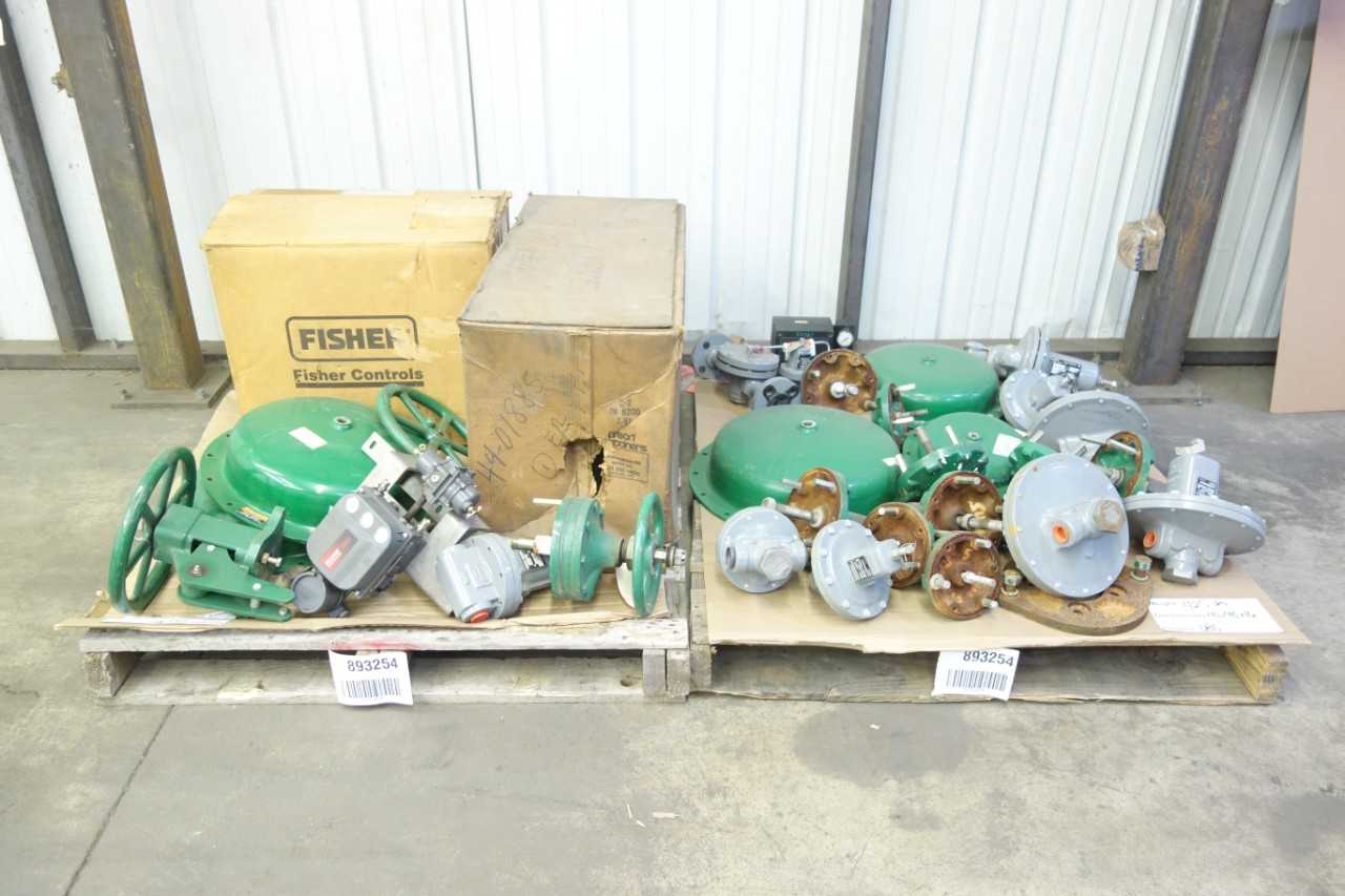 2 PALLETS OF ASSORTED FISHER CONTROL VALVE REPLACEMENT PARTS - CONTROL VALVE