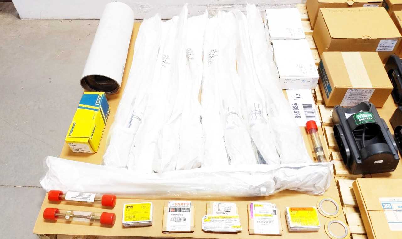 2 PALLETS OF ASSORTED ELECTRICAL PARTS - ELECTRICAL COMPONENTS