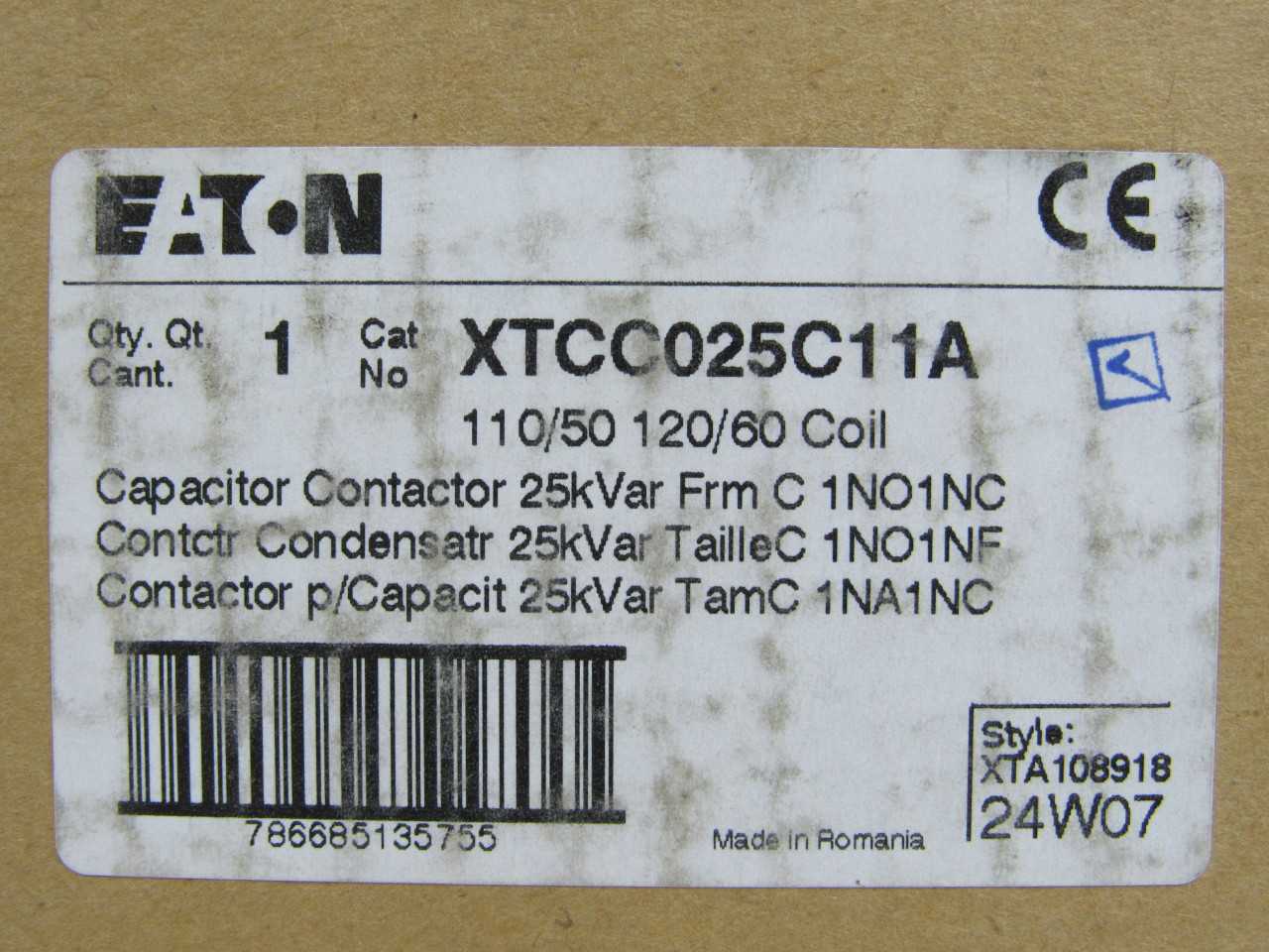 Quantity of 3x XTCC025C11A Contactors - CONTACTORS