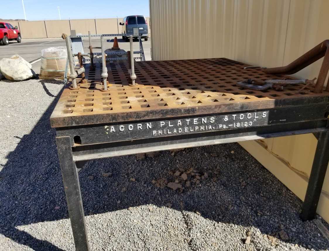 Acorn Platen Table - MACHINING ACCESSORIES & TOOLING Acorn Platen Table - MACHINING ACCESSORIES & TOOLING
