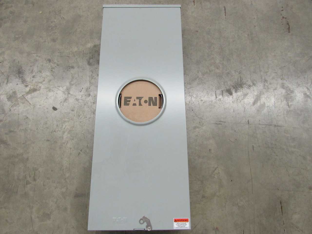 (1) Eaton 1008792CH Meter Socket 320A 600VAC 1 Ph 3 Wire 5 Jaws NEMA Type 3R - INDUSTRIAL PARTS