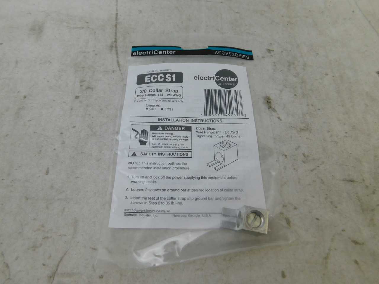 Lot of Qty 77x Siemens ECCS1 Ground Accy Collar Strap - ELECTRIC POWER TOOLS