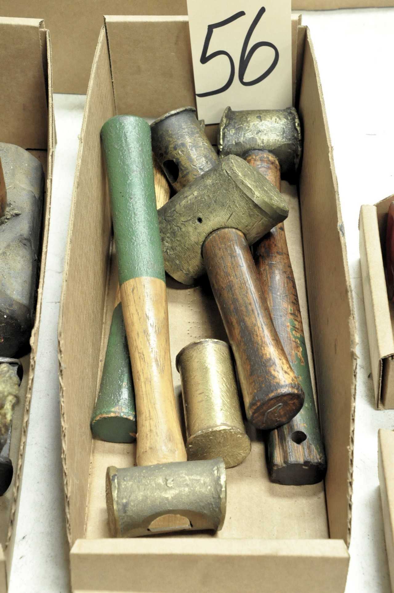 Lot Brass Hammers in 1 Box - HAND TOOLS