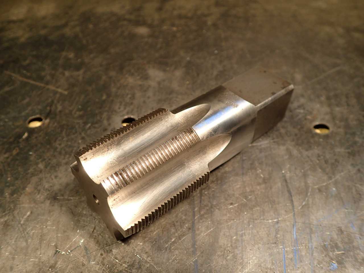 Tapco 1-1/2" -18 NS Hand Thread Tap: 6-Flute, 1-1/2" Long Flutes 4" OAL USA Made - MACHINING ACCESSORIES & TOOLING