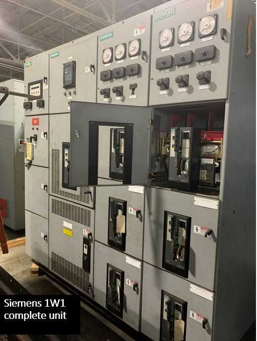 Siemens (1) RL 3200 Amp Breaker and (6) RL1600 Amp Breaker with Switch Gear - CIRCUIT BREAKERS