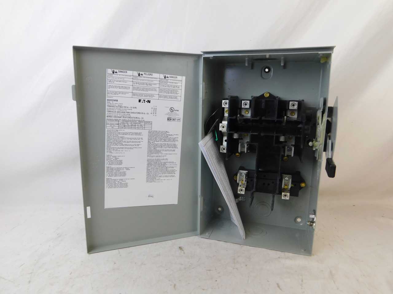 Quantity 2 of Eaton DG222NRB Safety Switch 2P 60A 240VAC 1Ph - ELECTRICAL COMPONENTS
