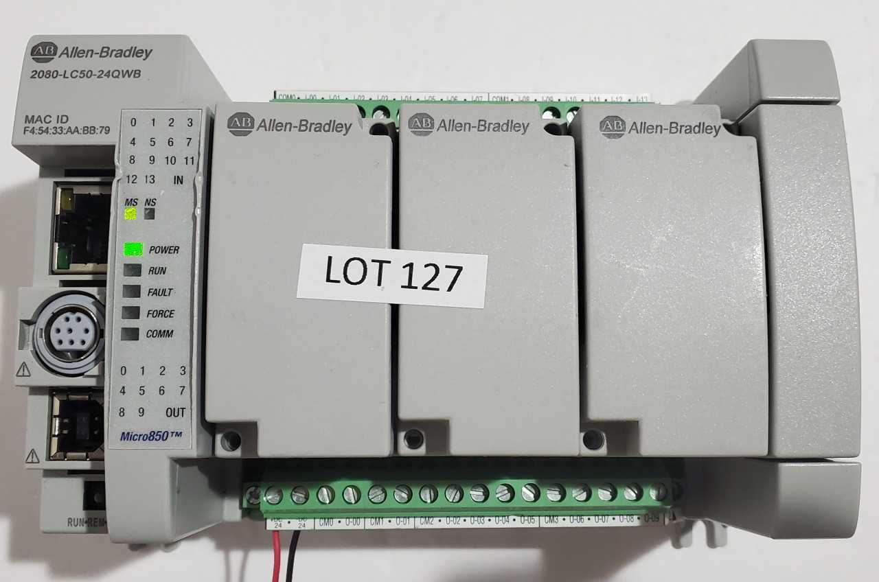 Allen Bradley Micro 850 2080-LC50-24QWB PLC - AUTOMATION & CONTROLS Allen Bradley Micro 850 2080-LC50-24QWB PLC - AUTOMATION & CONTROLS
