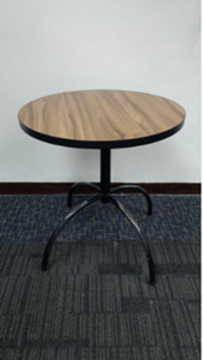 Lot of (7) Small Wooden Tables (Round) - PLANT & FACILITY EQUIPMENT
