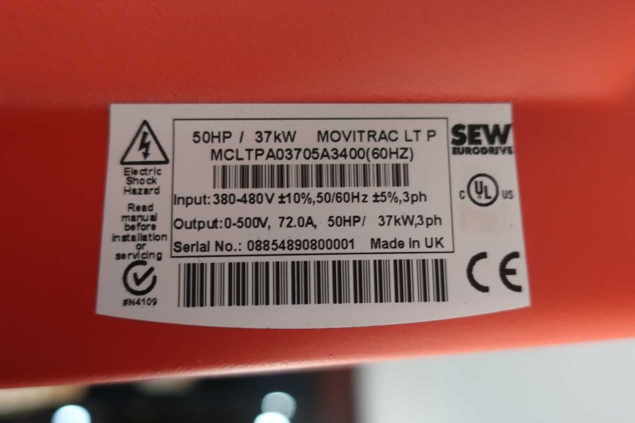 SEW EURODRIVE MCLTPA03705A3400 MOVITRAC LT P VFD 50HP - INDUSTRIAL PARTS