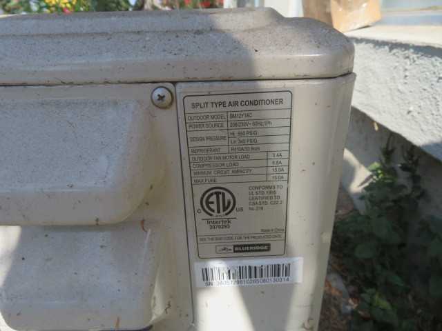 Blueridge Split Heat Pump - MISCELLANEOUS