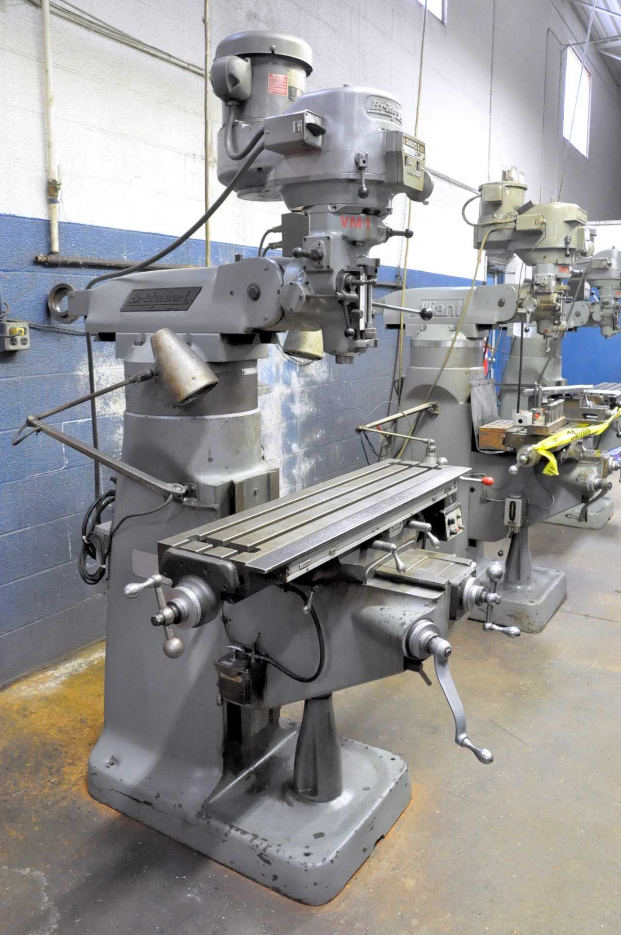 Bridgeport Series I Vertical Milling Machine - MILLING MACHINES
