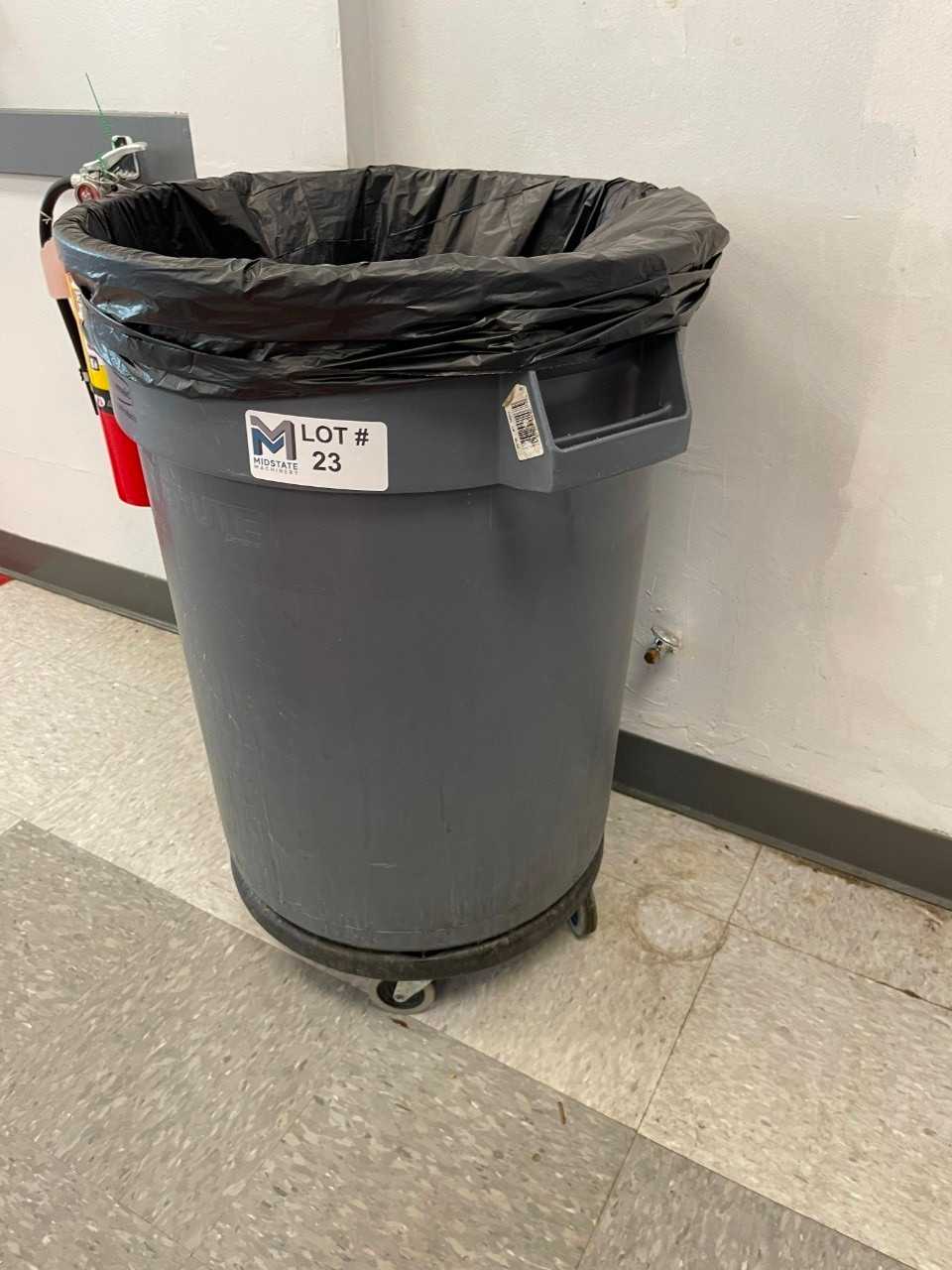 50 Gallon Rolling Trash Can - WASTE BINS