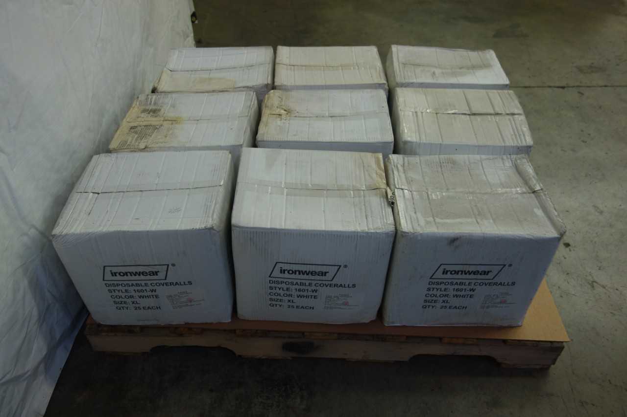 PALLET OF IRONWEAR DISPOSABLE COVERALLS, SIZE XL - SAFETY EQUIPMENT