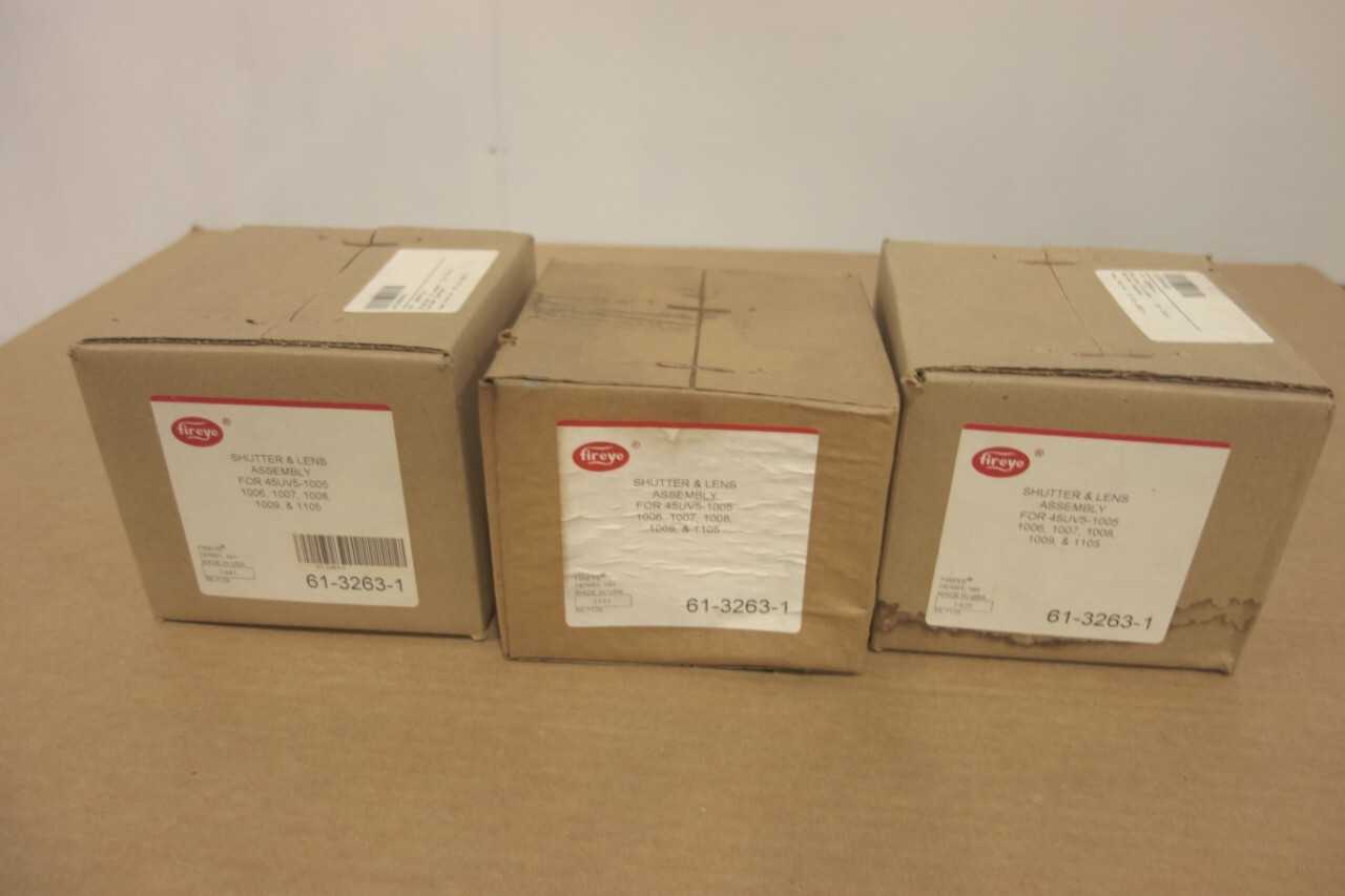 LOT 3 FIREYE SHUTTER LENS ASSEMBLIES - AUTOMATION & CONTROLS LOT 3 FIREYE SHUTTER LENS ASSEMBLIES - AUTOMATION & CONTROLS