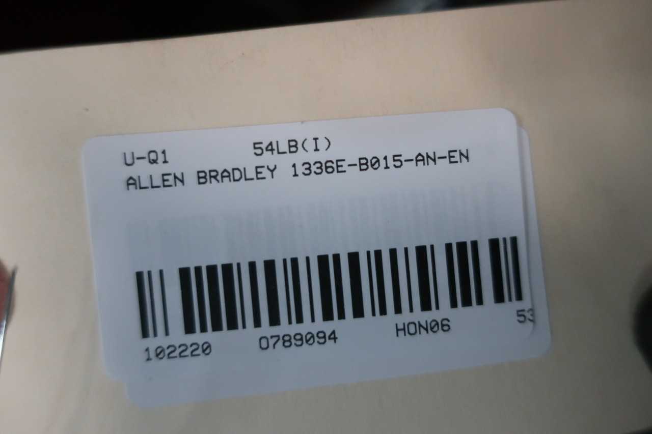 ALLEN BRADLEY 1336E-B015-AN-EN 380-480V-AC 0-460HZ 0-460V-AC 22KVA AC VFD DRIVE - MOTOR DRIVES