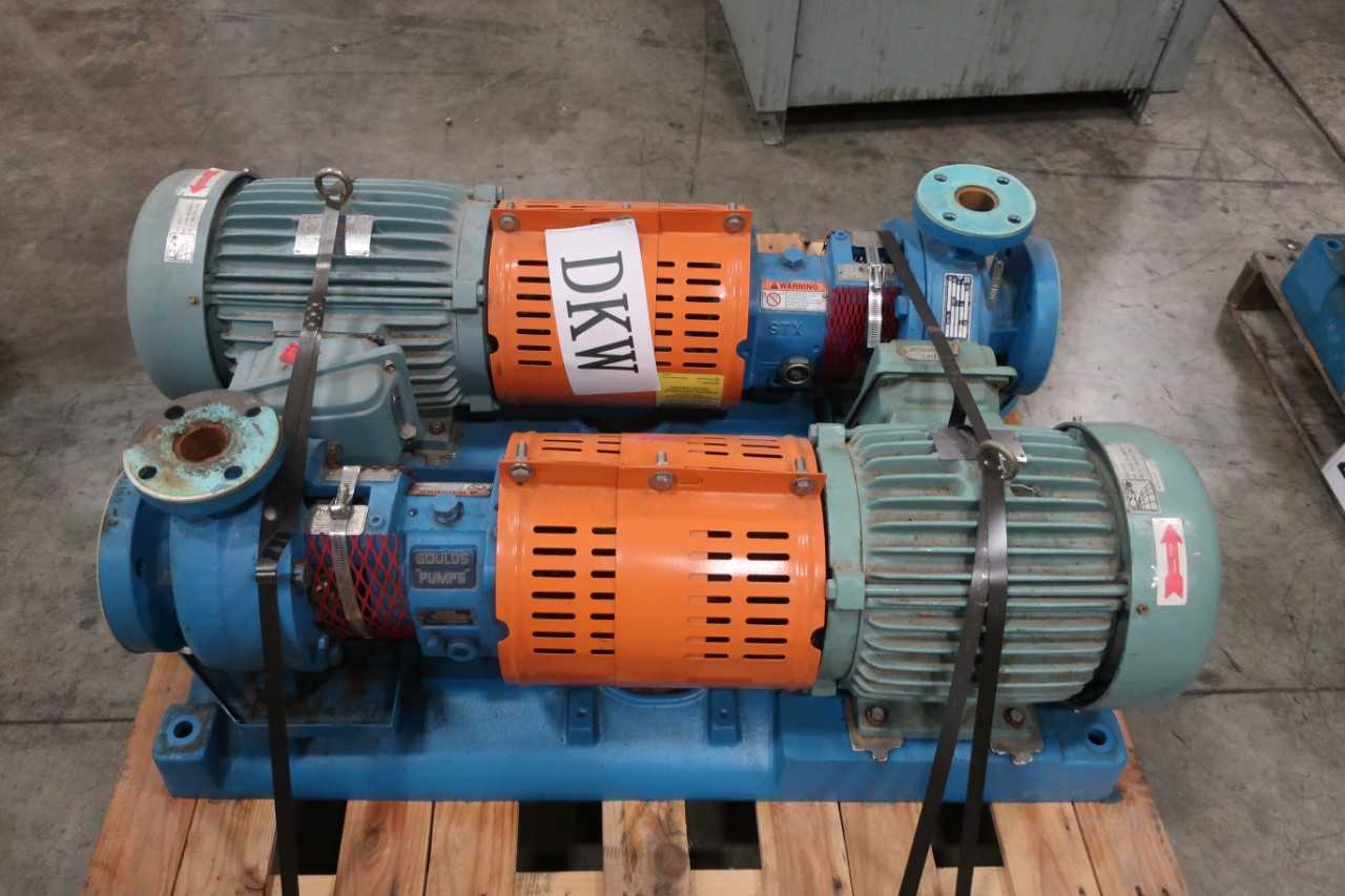 LOT OF 2 ASSORTED GOULD 3196 PUMP ASSEMBLIES - PUMPS