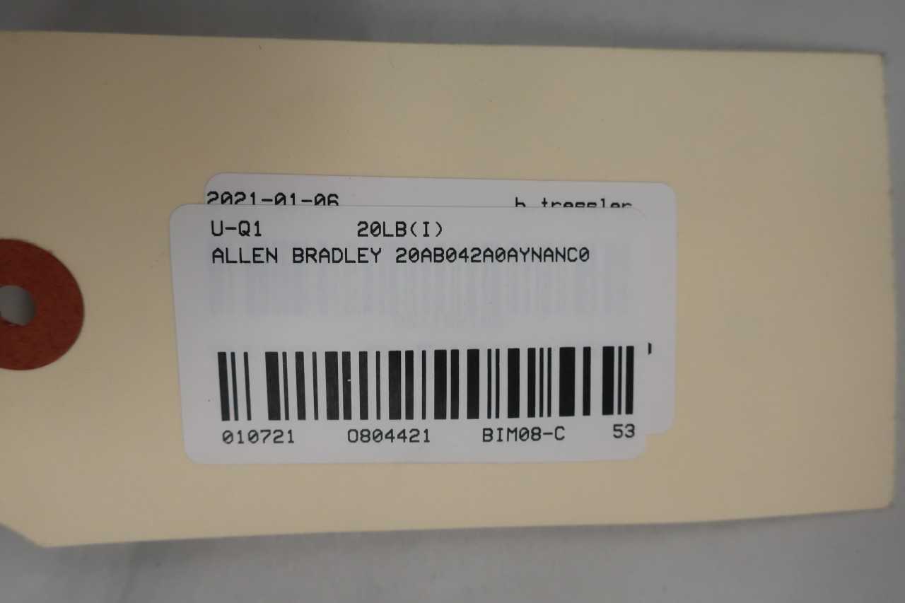 ALLEN BRADLEY 20AB042A0AYNANC0 POWERFLEX 70 15HP VFD DRIVE - MOTOR DRIVES