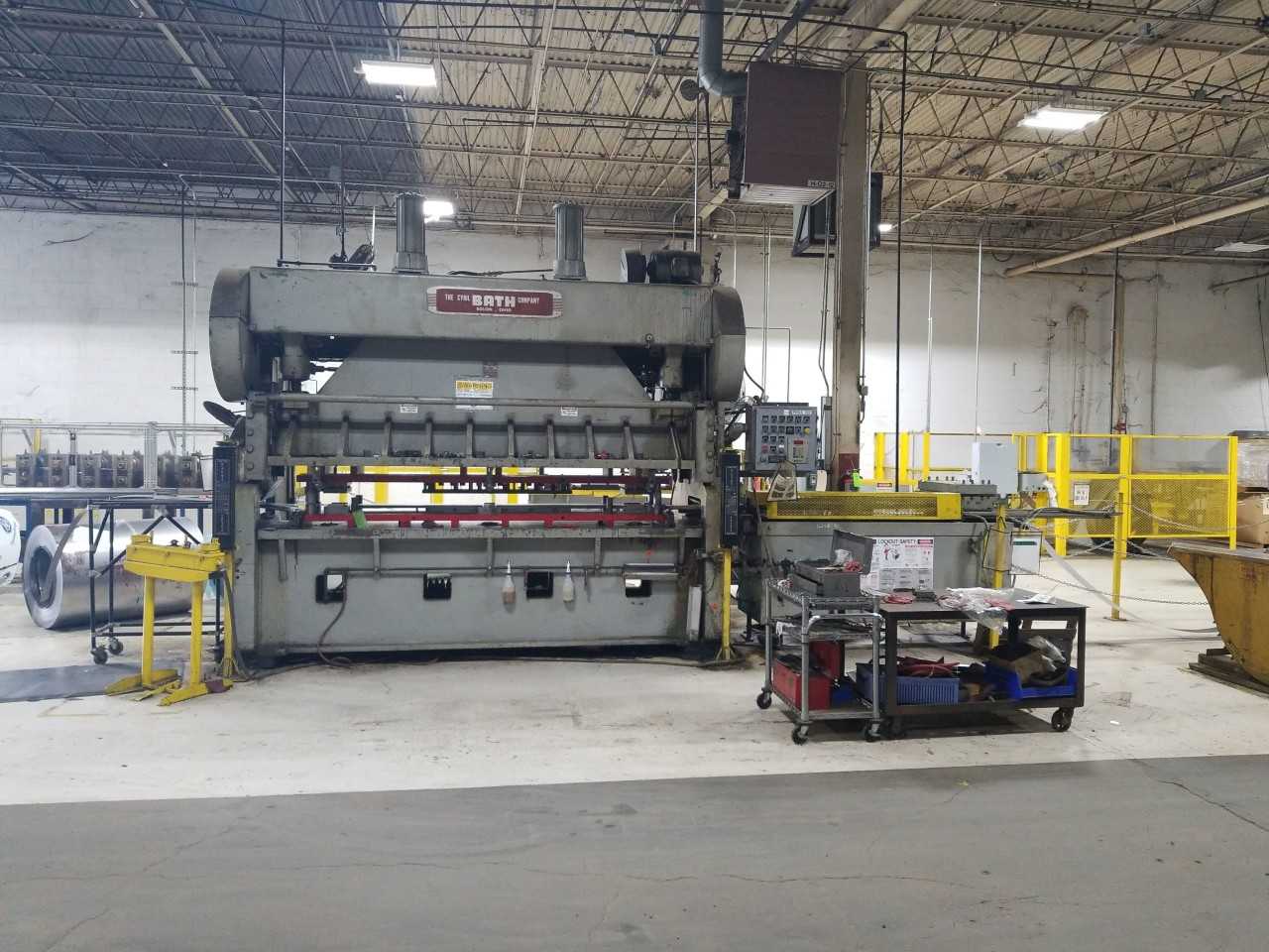 Cyril Bath 15010 Mechanical Press Brake 150 Ton 12Ft with Feeder - PRESS BRAKES