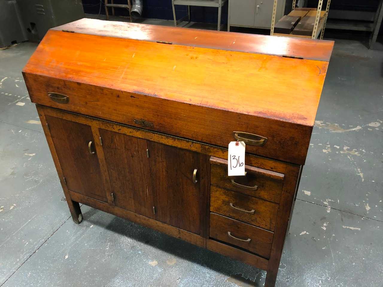 Moore Mahogany Cabinet - TOOL STORAGE