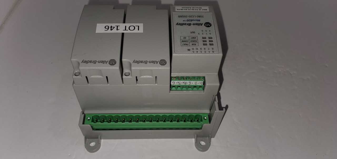 Allen Bradley Micro 820 2080-LC20-20QBB PLC - AUTOMATION & CONTROLS