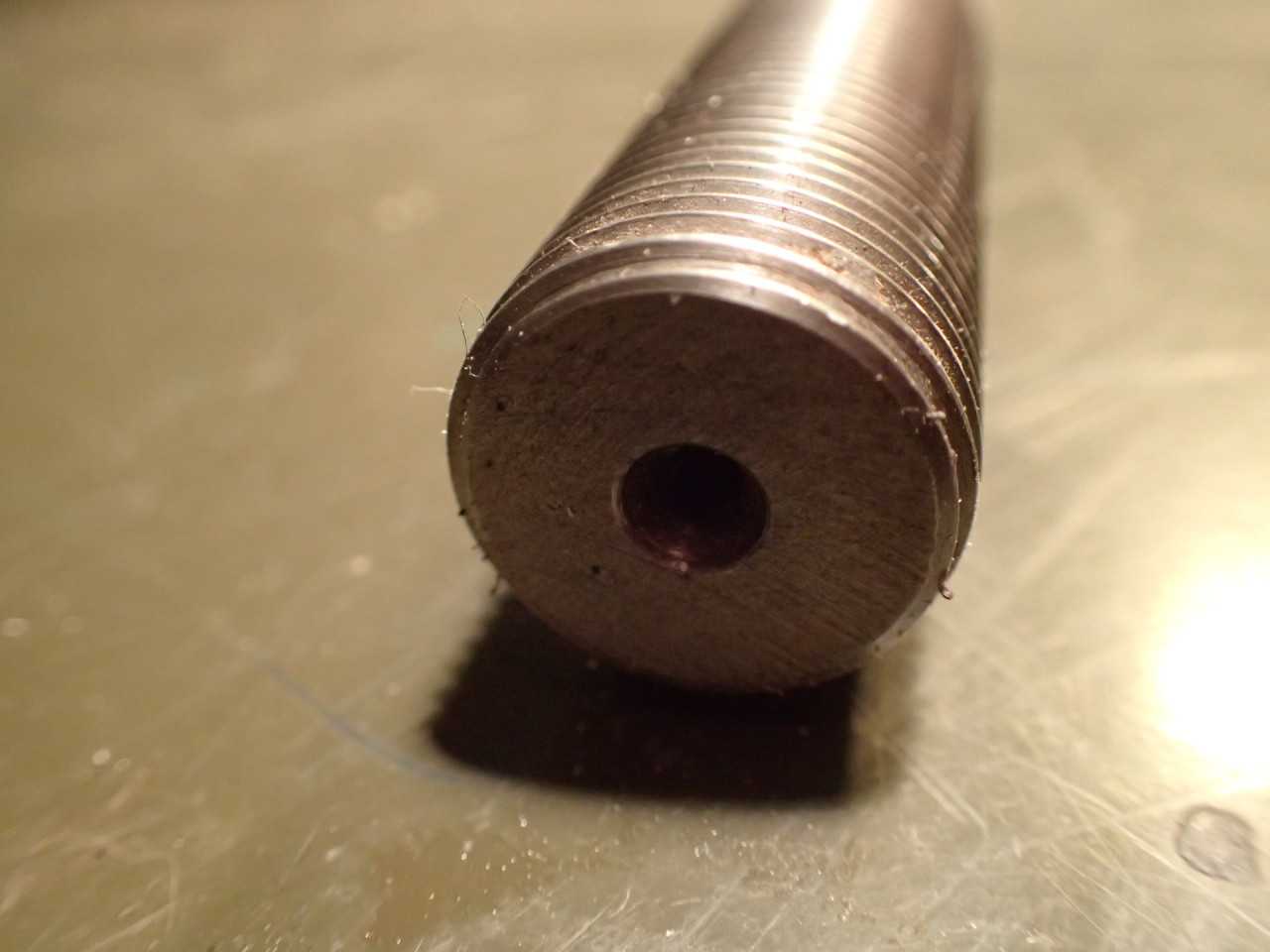 1/4" Pitch Double Lead Screw: 5" Travel, 42-1/2" OAL 7/8"-14 Ends Brass Bushings - MACHINING ACCESSORIES & TOOLING
