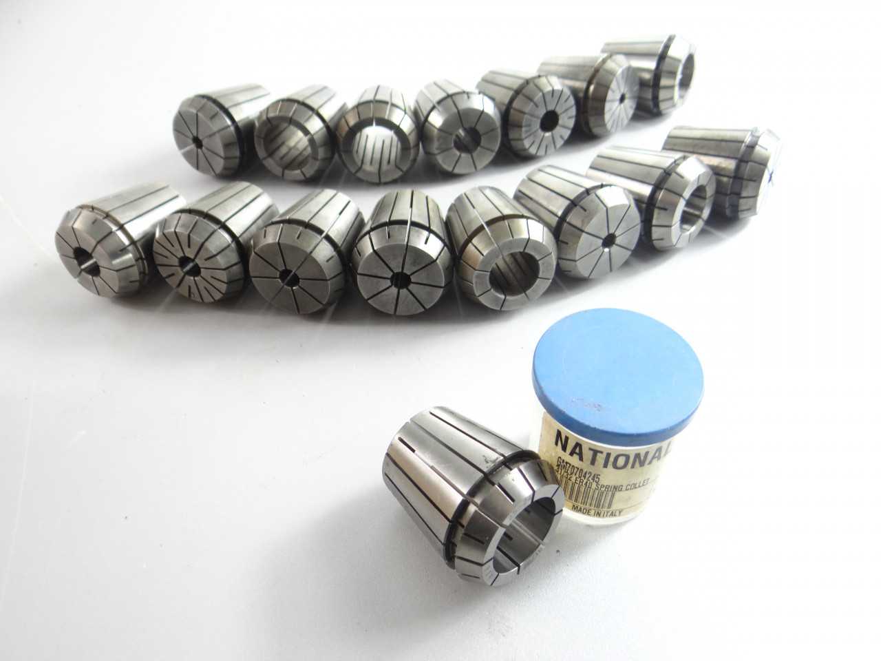 16PC LOT OF ER40 COLLETS ETM NATIONAL - HOLEMAKING TOOLS