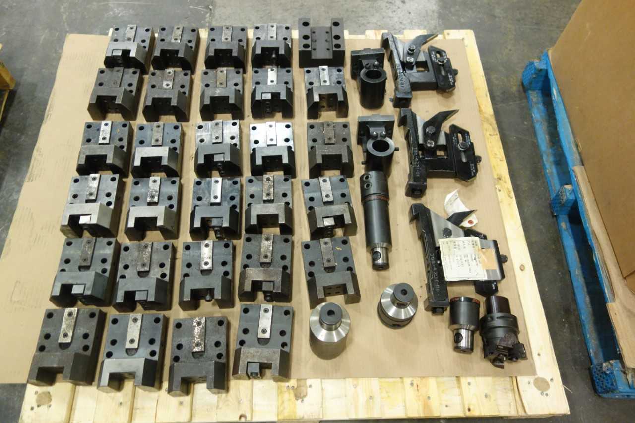 1 PALLET OF ASSORTED TOOL HOLDERS  MILLING MACHINING TOOLS  EMEC - ELECTRIC POWER TOOLS