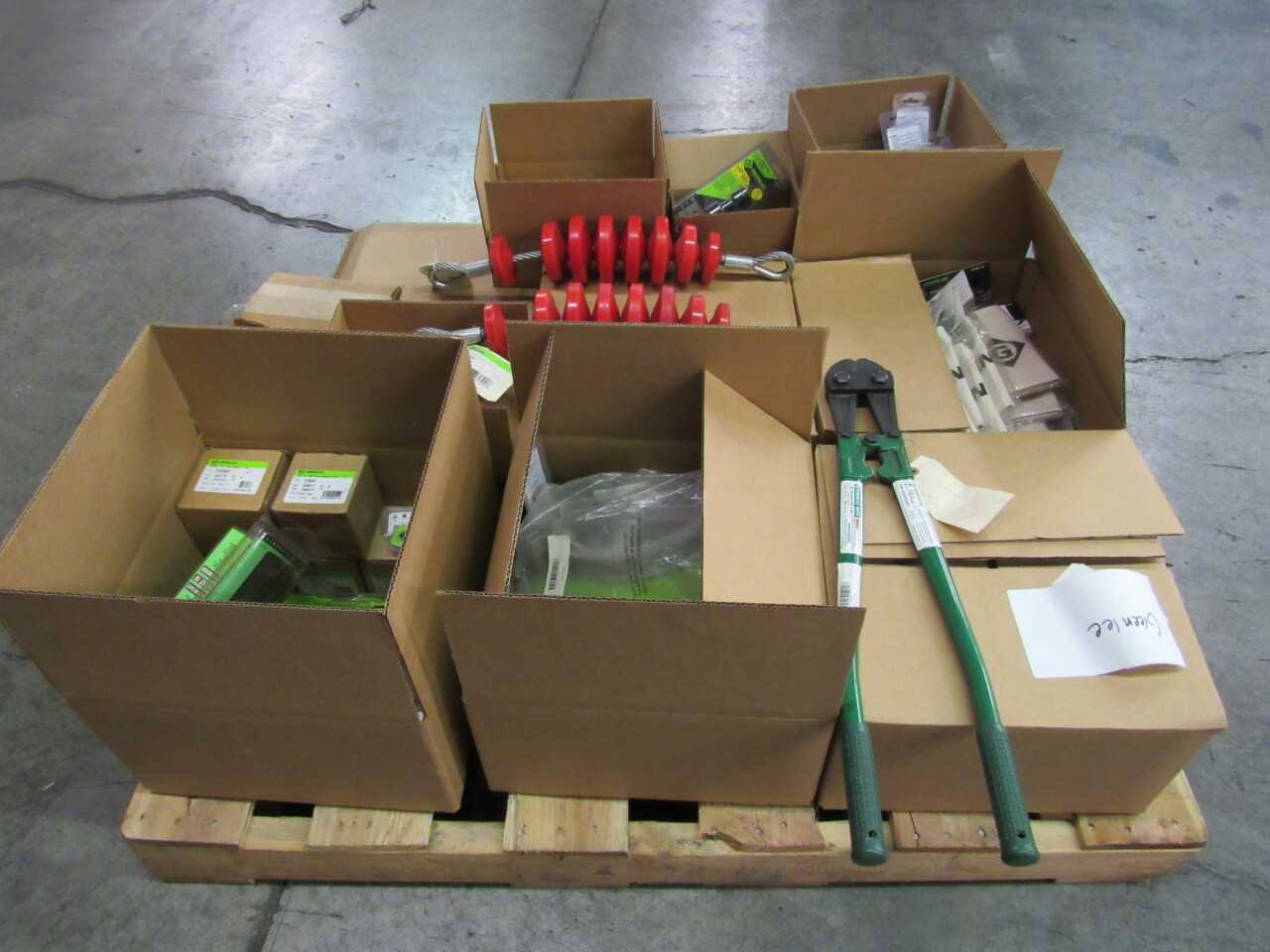 Pallet of 205x Assorted Greenlee Tools & More - ELECTRIC POWER TOOLS