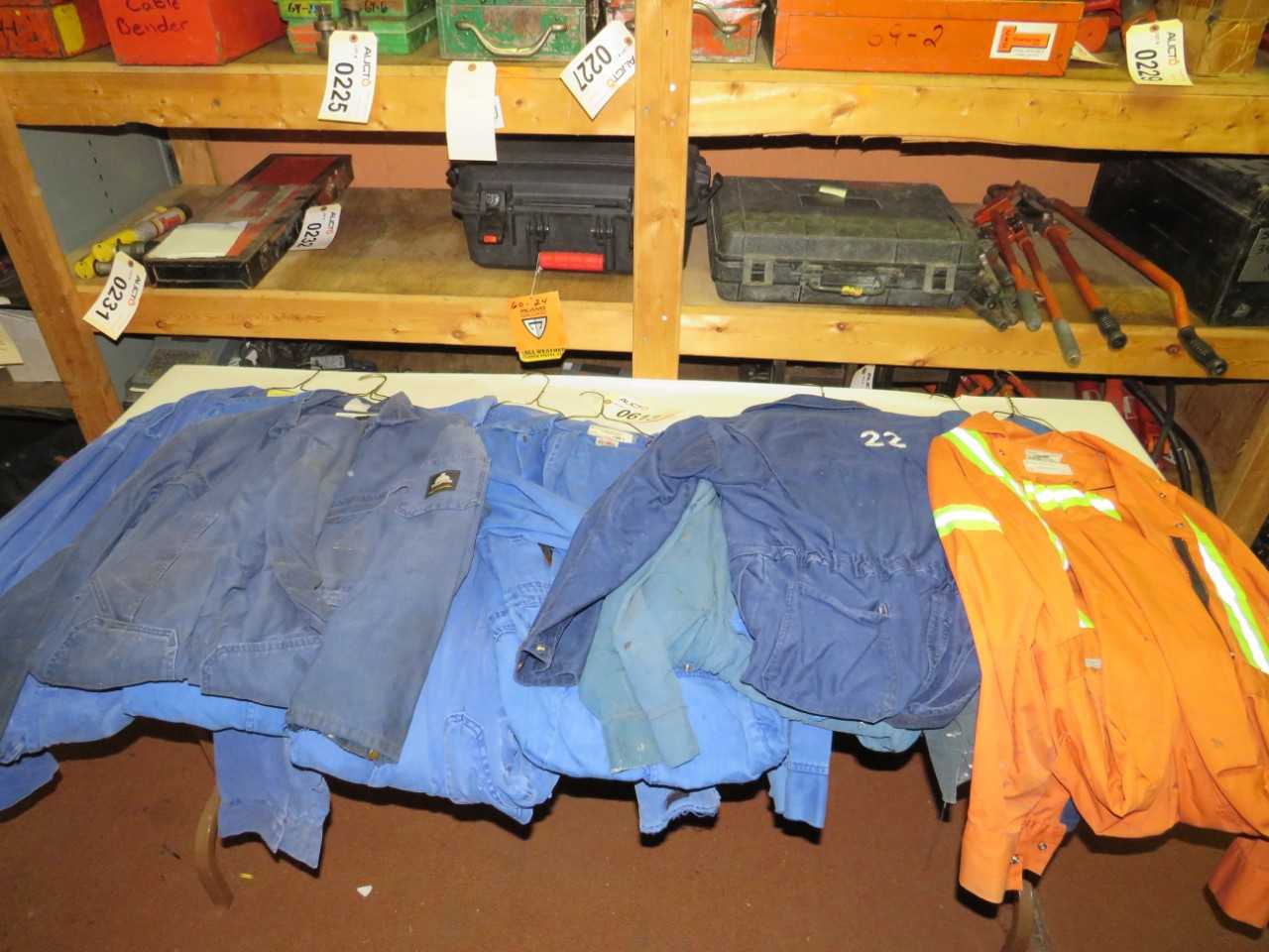 LOT OF 10 ASSORTED FLAME RESISTANT COVERALLS - SAFETY SWITCH