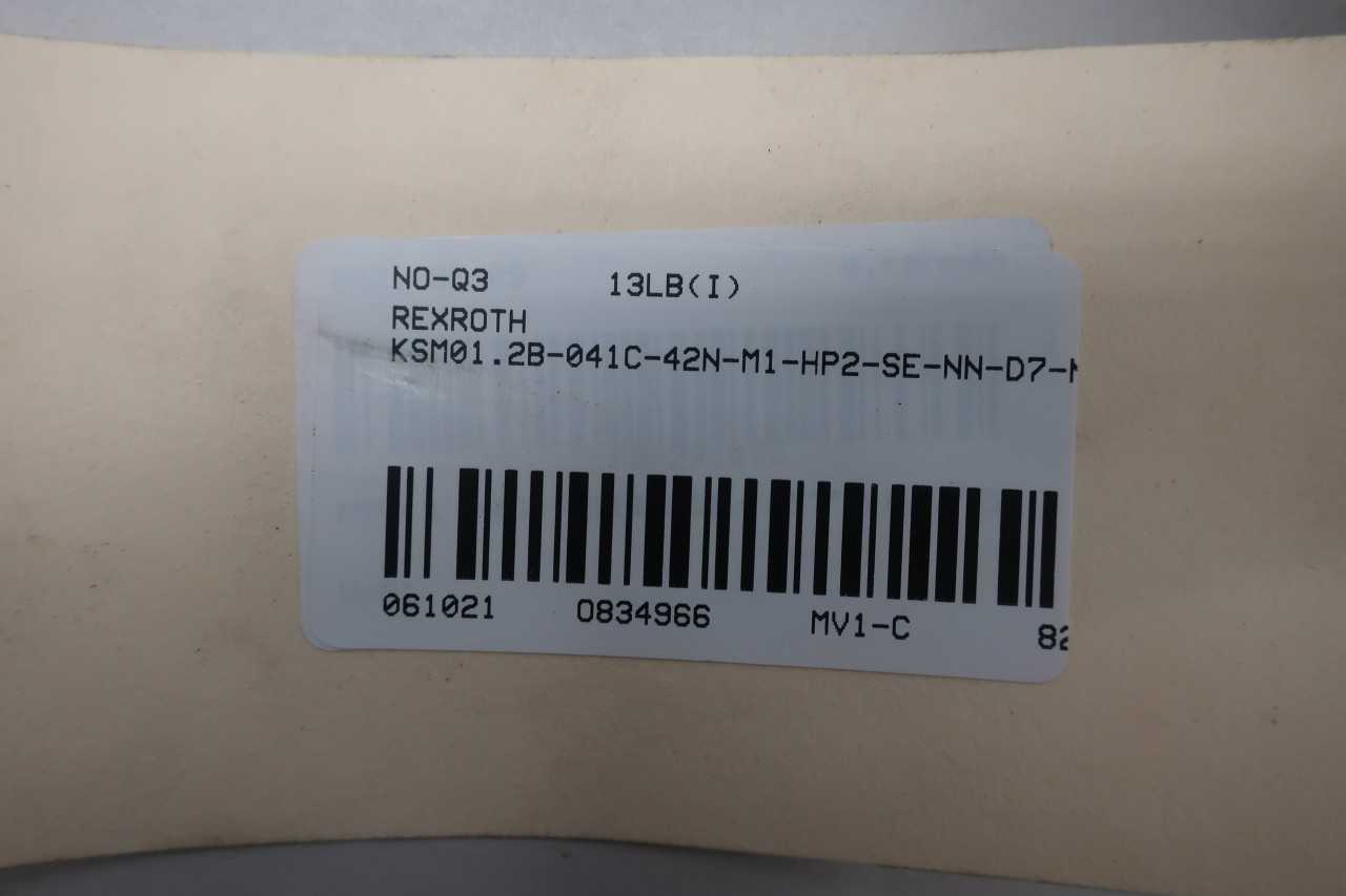 REXROTH KSM01.2B-041C-42N-M1-HP2-SE-NN-D7-NN-FW SERVO MOTOR 495W 5500RPM 750V-DC - SERVO