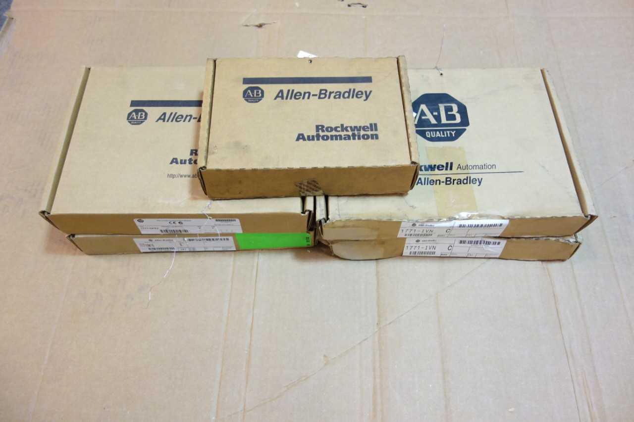 LOT OF 5 ASSORTED ALLEN BRADLEY 1700 SERIES PLC INPUT OUTPUT MODULES - AUTOMATION & CONTROLS
