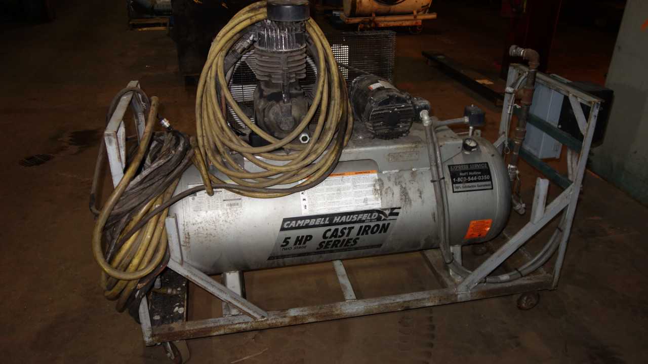 CAMPBELL HAUSFIELD PORTABLE AIR COMPRESSOR 5HP - AIR COMPRESSORS