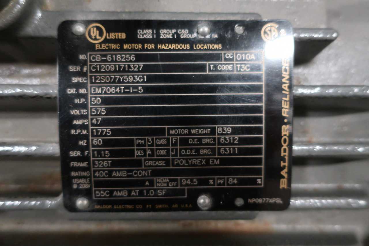 BALDOR EM7064T-1-5 50HP 575V 1775 RPM 326T 3PH - ELECTRIC MOTORS