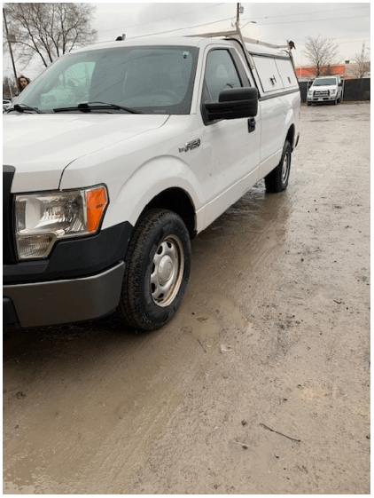 2013 FORD F150 XLT 4X2 REG. CAB LONG BOX PICKUP TRUCK WITH TOPPER - HYDRO EXCAVATOR TRUCKS