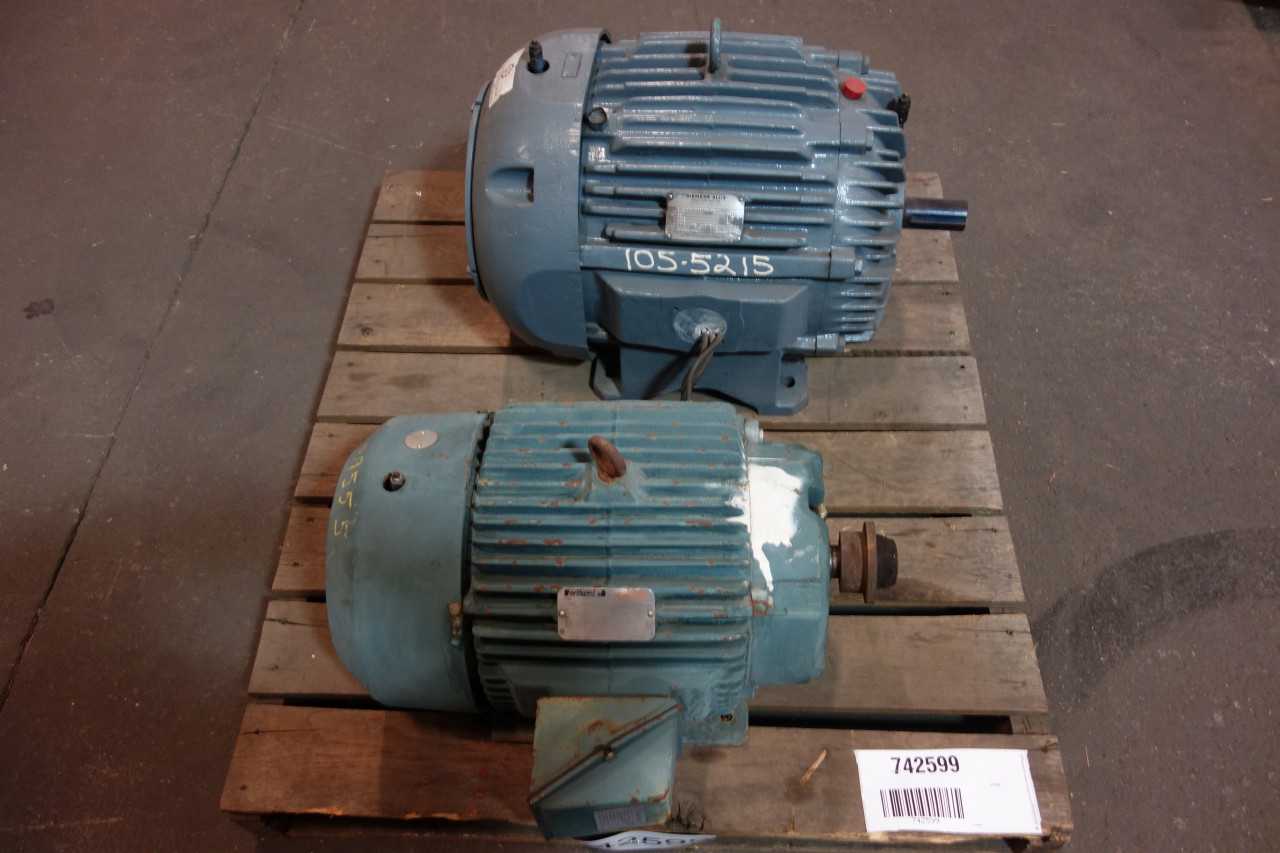 1 PALLET OF ASSORTED ELECTRICAL AC MOTORS- SIEMENS, RELIANCE - ELECTRIC MOTORS