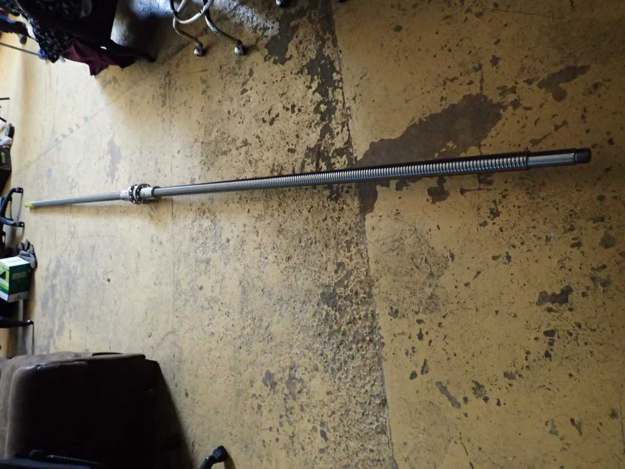 Boring Mill Lead Ball Screw: 10mm Pitch, 50mm Thread OD 155" Travel 178-3/4" OAL - MACHINING ACCESSORIES & TOOLING