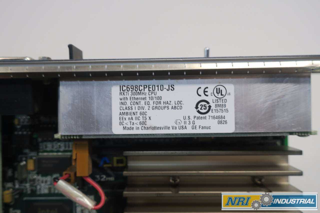 GE FANUC IC698CPE010-JS RX7I CPU PROCESSOR - AUTOMATION & CONTROLS