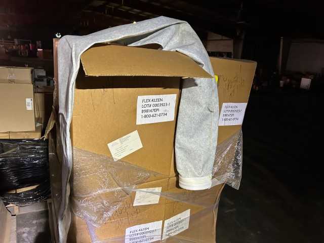 Bulk Lot of Flex-Kleen Dust Collector Filter Bags - QTY 6 Cases on 1 Pallet - DUST COLLECTOR