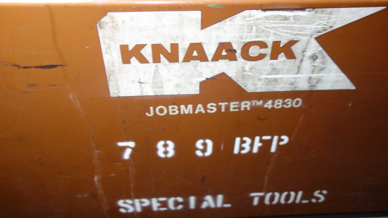 KNACK ROLLING JOB BOX WITH SPARE PARTS AND TOOLS - MISCELLANEOUS
