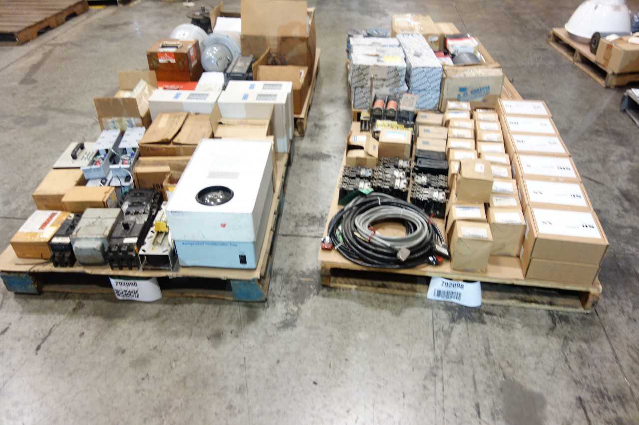 4 PALLETS OF ASSORTED ELECTRICAL - ELECTRICAL COMPONENTS