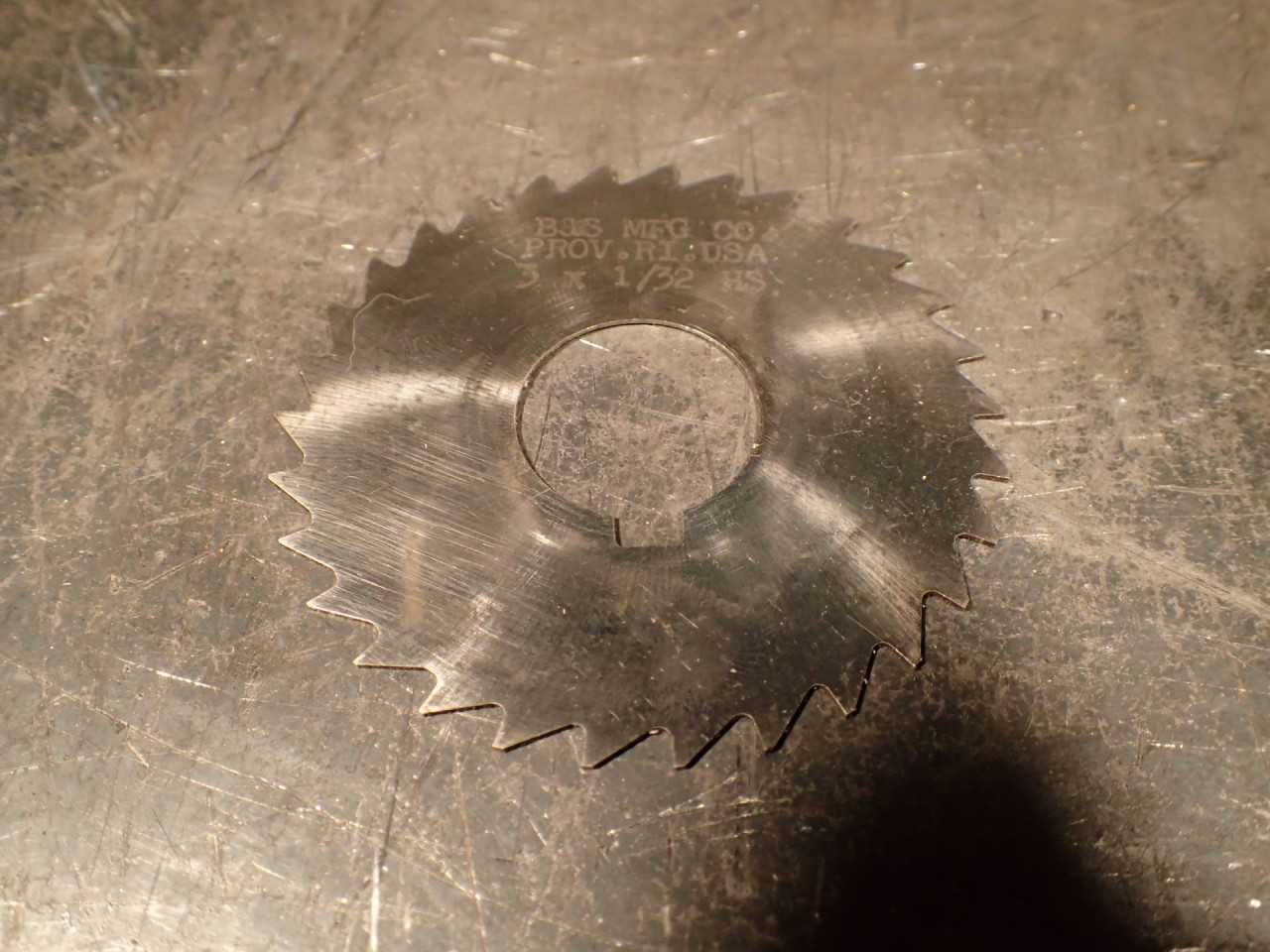 Brown & Sharpe 1/32" x 3" Horizontal Mill Metal Slitting Saw: 1" Arbor Hole, USA - END MILLS
