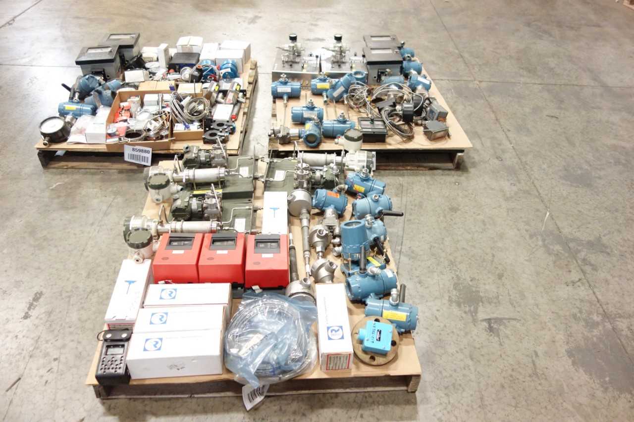 3 PALLETS OF ASSORTED INSTRUMENTATION - INSTRUMENTATION