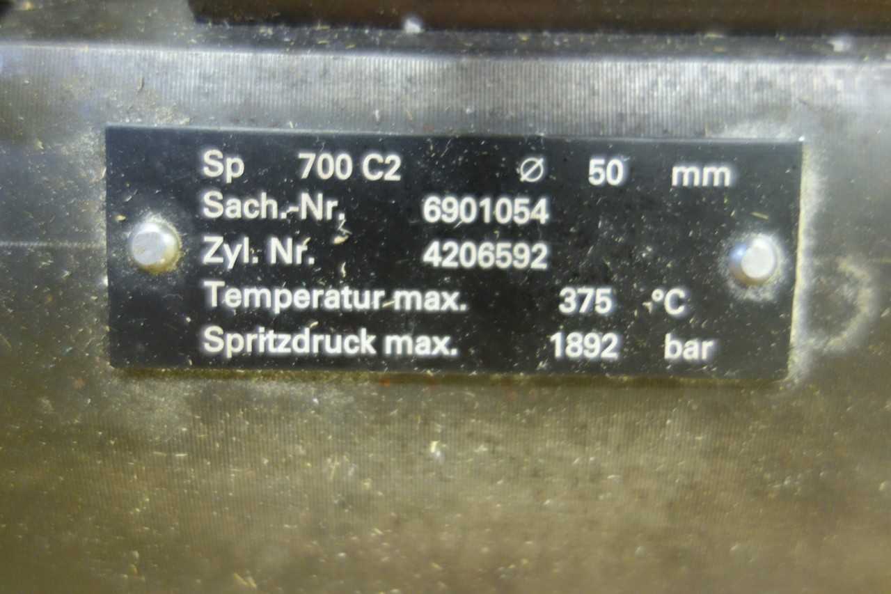 LOT OF 2 SINGLE SCREW 700 C2 INJECTION MOLDING BARRELS, 50 MM - MACHINING ACCESSORIES & TOOLING